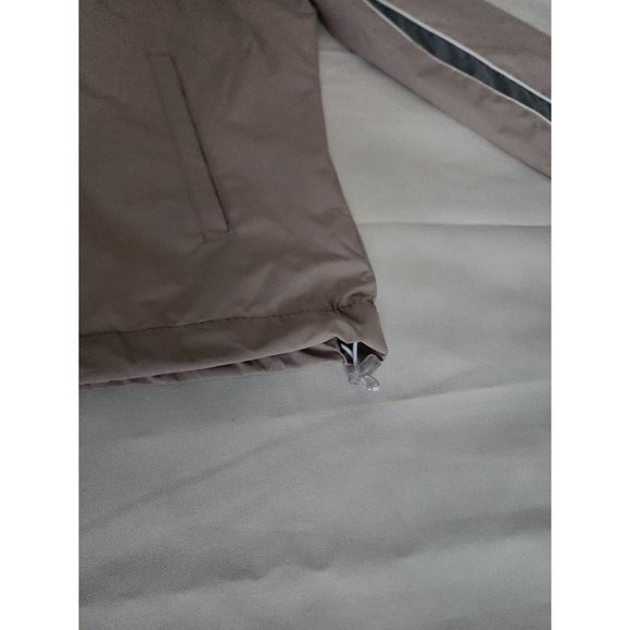 New Balance Women's Gray Full Zip Front Hooded Windbreaker Jacket Size XL - Picture 8 of 11